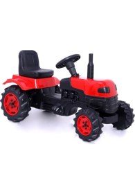 Resim Salman Römorklu ve Pedallı Traktör | Dayanıklı ve Eğitici Oyuncak Traktör | +35KG Taşıma Kapasitesi 