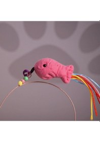 Resim Runaway Balıklı Kedi Oyun Oltası 90 Cm Esnek Ve İnteraktif 