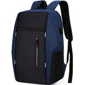 Resim Hombey Erkek İş Çantası Usb Şarjlı 15.6" Laptop Sırt Çantası, Su Geçirmez Oxford Kumaş, Anti Hırsızlıklı, Büyük Kapasite, Mavi 