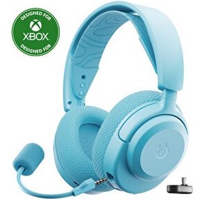 Resim SteelSeries Arctis Nova 3X Kablosuz Çoklu Platform Aqua Oyuncu Kulaklığı 