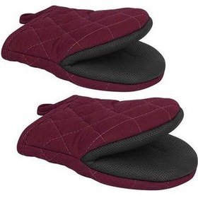 Resim Ulzyvf Yüksek Ve Tutuş Silikon Pişirme Kaymaz Izgara Isıya Dayanıklı Fırın Eldivenleri, Ergonomik Tasarım, Bw 