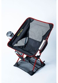 Resim Katlanır Kamp Sandalyesi Alt Bezli Batmaz Kaymaz 150 Kg Taşıma 