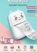 Resim Maybax Mini Fotoğraf Yazıcı Kablosuz Etiket Yazıcı Baskı Makinesi İos ve Android Uyumlu Dahili Batarya 