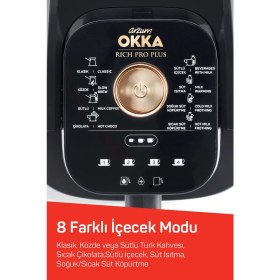 Resim Arzum Okka OK0036 Rich Pro Plus Su Hazneli Türk Kahvesi Makinesi, Bakır 