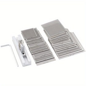 Resim 10/27 adet BGA Döküm Ağı Çip Onarımı için - Doğrudan Isıtma Evrensel Çelik Ağı Hassas Kesme Aracı ile, Dayanıklı Metal Izgara Telefon ve Bilgisayar Çip Dökümü için, Çip Onarım Ağı, Çip Onarım Aracı, Hassas Kesme Aracı, Sağlam Yapı 