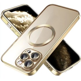 Resim Fibaks Apple Iphone 11 Pro Max Uyumlu Kılıf Kamera Lens Korumalı Şeffaf Renkli Logo Gösteren Parlak Kapak 