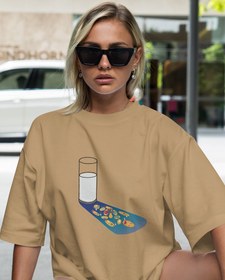 Resim Kalabalık Yalnız Oversize Tişört 