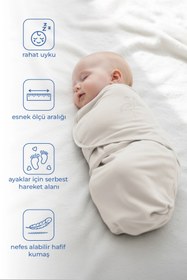 Resim Babyjem İnterlog Pamuklu Kundak Ekru 