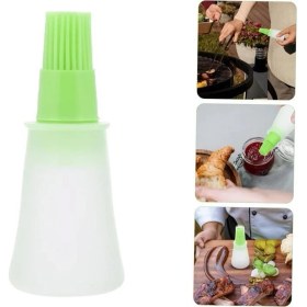 Resim 60 ml Silikon Yağ Fırça Şişesi Yumurta Sos Sürme Yağlama Fırçası Ucu Silikon Fırçalı Yağdanlık 