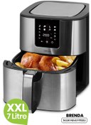 Resim Brenda 7 Litre İnox Geniş Hazneli XXL Dokunmatik 8 Ön Ayarlı Airfryer Sıcak Hava Fritözü Goldmaster