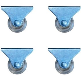 Resim Furç Sabit Teker - 38mm - Şeffaf Hks237 - 4 Adet Çok Renkli 