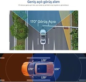Resim WiFi 360° Araba Kamerası 4 Lens 1080P Araç Kamerası | 24 Saat Park Monitörü | Gece Görüş | Arka Görüş Kameralı DVR 