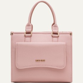 Resim Milena Pembe E. Deri Bebek Çantası 