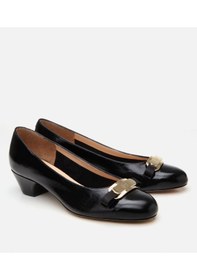 Resim Hotiç Kadın Rugan Deri Siyah Kalın Topuklu Ayakkabı 01ayh304520a100 Siyah-black Siyah 