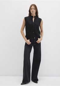 Resim Mavi - Yün Karışımlı Siyah Süveter 1710791-900 Siyah 