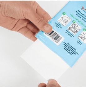 Resim Mulpex Tek Kullanımlık Suda Çözünür Klozet Kapak Örtüsü 10 x 10'lu 