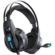 Resim Treasures Onıkuma K16 Kablolu Mikrofonlu Oyun Kulaklıkları Led Rgb Gürültü Önleyici Bilgisayar Pc Oyuncu İçin 