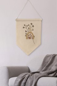 Resim Salon Duvar Dekoru, Pinterest Oda Dekoru, Boho Kanvas Flama Askılı Duvar Örtüsü Ve Süsü NO:478 - Renkli - 23 / 70 x 100 