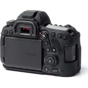 Resim DP Canon EOS 6D Mark II 2 için Silikon Koruyucu Kılıf (SİYAH) 