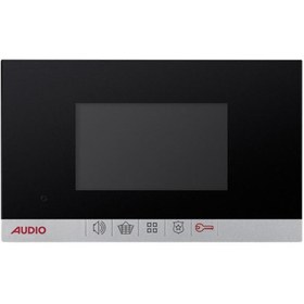 Resim AUDİO 001183 görüntülü 4.3 inç siyah mekanik butonlu diafon 