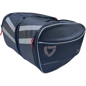 Resim Motospartan DC SERT KABUK YAN ÇANTA KÖRÜKLÜ SİYAH KY 04 