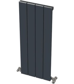 Resim Hestia Alüminyum Dikey Radyatör Panel 900 X 355 Antrasit 4 Dilim 