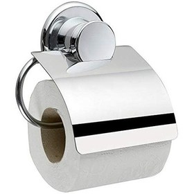 Resim Çelik Ayna Kapaklı Tuvalet Kağıtlık Paslanmaz Çelik Wc Kağıtlığı, Vidasız Kendinden Yapışkanlı Tuvalet Kağıdı Askısı, Krom-817 Acı Kahve 