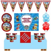 Resim Paw Patrol Doğum Günü Konsepti 16 Kişilik 70X100 Cm Afişli Paw P 