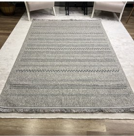 Resim Sanat Halı Lora Plus 3921 Gri İskandinav Halı 