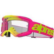 Resim GARAJJ Alpinestars Vision 5 Wordmark Goggle Kross Gözlüğü Pembe / Sarı 