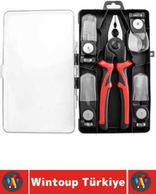 Resim Wintoup Ergonomik Montaj Bakım Tamir Çok Fonksiyonlu Kolay Yaylı Sistem Kaymaz Tak Çıkar 5 Başlık PENSE SETİ 