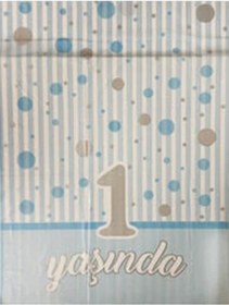 Resim 1 Yaşında Mavi Masa Örtüsü 120x180 