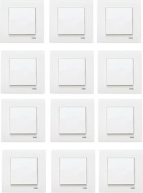 Resim Viko Karre Beyaz Anahtar 12'li Paket Çerçeve Dahil 