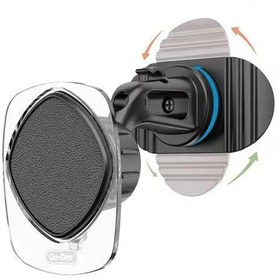 Resim Go Des GD-HD935 360 Derece Dönebilen Magnetik Düz Zemin Araç Telefon Tutacağı - Siyah 