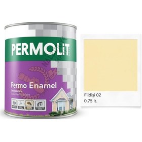 Resim Permolit Enamel Sentetik Yağlı Boya Fildişi 0.75 Lt. 0.75 L 