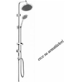 Resim Yağmur Sistem Yuvarlak Başlı Duş Takımı Krom 