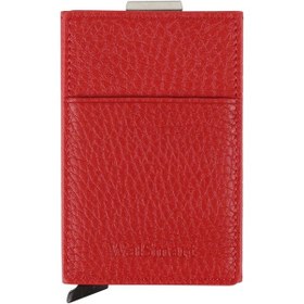 Resim Walsmart Cover Clip Floater Akıllı Mekanizmalı Deri Cüzdan Kırmızı 
