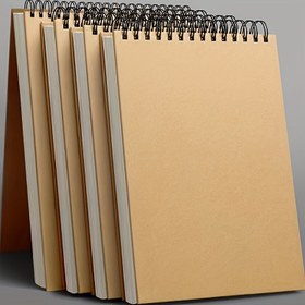Resim 1 Vintage Cowhide Boyama Defteri, Suluboya Kağıdı, Üst Spiral Bağlama Defteri, 30 Sayfalık 1 Paket, Asit İçermeyen Sanat Defteri, Sanat Boyama Yazı Kağıdı, Yetişkin Başlangıç ​​Sanatçısı Halloween/Noel/Yılbaşı/Paskalya Hediyesi 