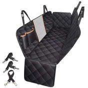 Resim Sones Araba Arka Koltuk Su Geçirmez Yapışmaz Saç Pet Mat, Boyut: 147x137x40cm Fileli Turuncu Cepli 