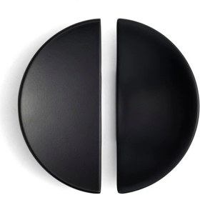 Resim System 4716 Yarım Daire Oval Kulp Siyah Renk Tek Adet 16 mm 