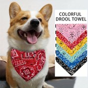Resim 6 adet Canlı Renkli Üçgen Evcil Hayvan Bandanası, Ayarlanabilir Uyum, Makine Yıkanabilir, Polyester, Köpekler ve Kediler için İdeal, Çoklu Mevsim Kullanımı, Köpek Kolye Aksesuarları|Canlı Evcil Hayvan Aksesuarı|Ayarlanabilir Evcil Hayvan Aksesuarı 