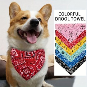 Resim 6 adet Canlı Renkli Üçgen Evcil Hayvan Bandanası, Ayarlanabilir Uyum, Makine Yıkanabilir, Polyester, Köpekler ve Kediler için İdeal, Çoklu Mevsim Kullanımı, Köpek Kolye Aksesuarları|Canlı Evcil Hayvan Aksesuarı|Ayarlanabilir Evcil Hayvan Aksesuarı 