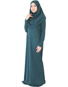 Resim Zehranaz Namaz Elbisesi Koyu Yeşil Fermuarsız Namaz Elbisesi (545584771) Koyu Yeşil 