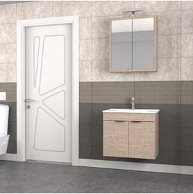 Resim BIANI Fix Loft 65 Cm Banyo Dolabı Renk Aybe Bej 