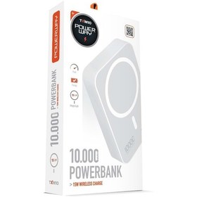 Resim Powerway Txm10 10.000 Mah Pd 15w Magsafe Kablosuz Wireless Taşına 