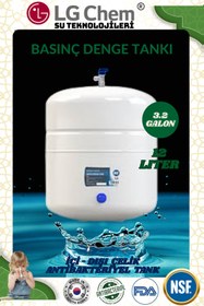 Resim ligth gastro LİGTH GASTRO LG Chem NSF ONAYLI 12 LİTRE ANTİBAKTERİYEL ÇELİK TANK SU ARITMA CİHAZLARI İÇİN 