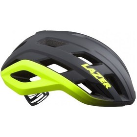 Resim Lazer Strada Kineticore Ce-cpsc Kask Matte Koyu Gri Flash Sarı S 52/56 Siyah 