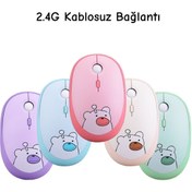 Resim starnewstore Hello Bear 2.4g 1600dpi Sessiz Kablosuz mouse Pembe smk-m2 Gextr 1017785 Sfey 997516 