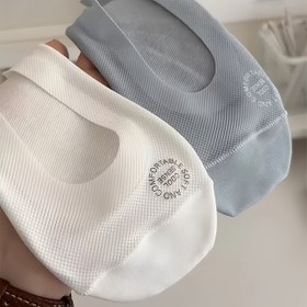 Resim 1/2/4 Çift Kadın Ayak Bileği Çorapları - Kelebek Kesim Tasarımlı Ultra İnce Nefes Alabilen Mesh Görünmez Çoraplar, Yumuşak Hafif Kaymaz Yazlık Çoraplar, Düz Renkli Günlük İlkbahar/Yaz Çorapları (1/2/4 Çift), Yenilikçi Çoraplar, Rahat Ayak Bileği Giyimi, Şık Metin Tasarım, Dayanıklı Konfor 