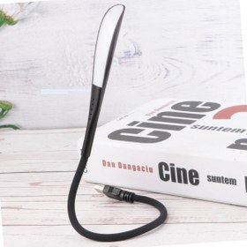 Resim USB Girişli 14 Ledli 3 Kademeli Dokunmatik Masa/Kitap Okuma Lambası Ledi Siyah 